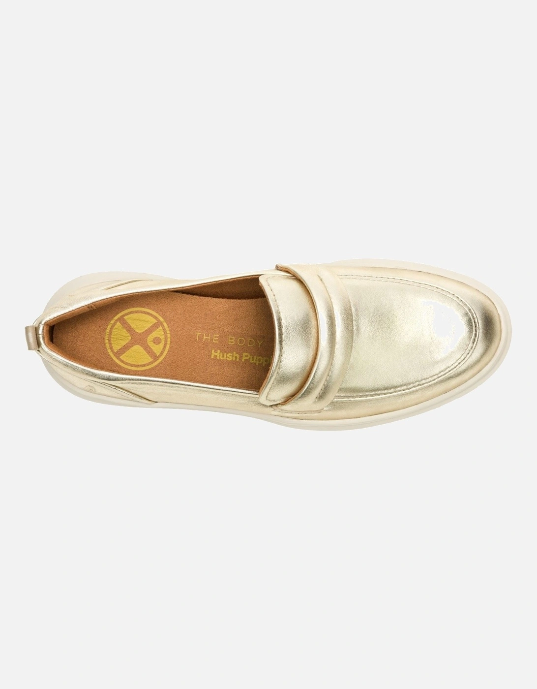 Joy Penny Leather Women's Champagne Loafers