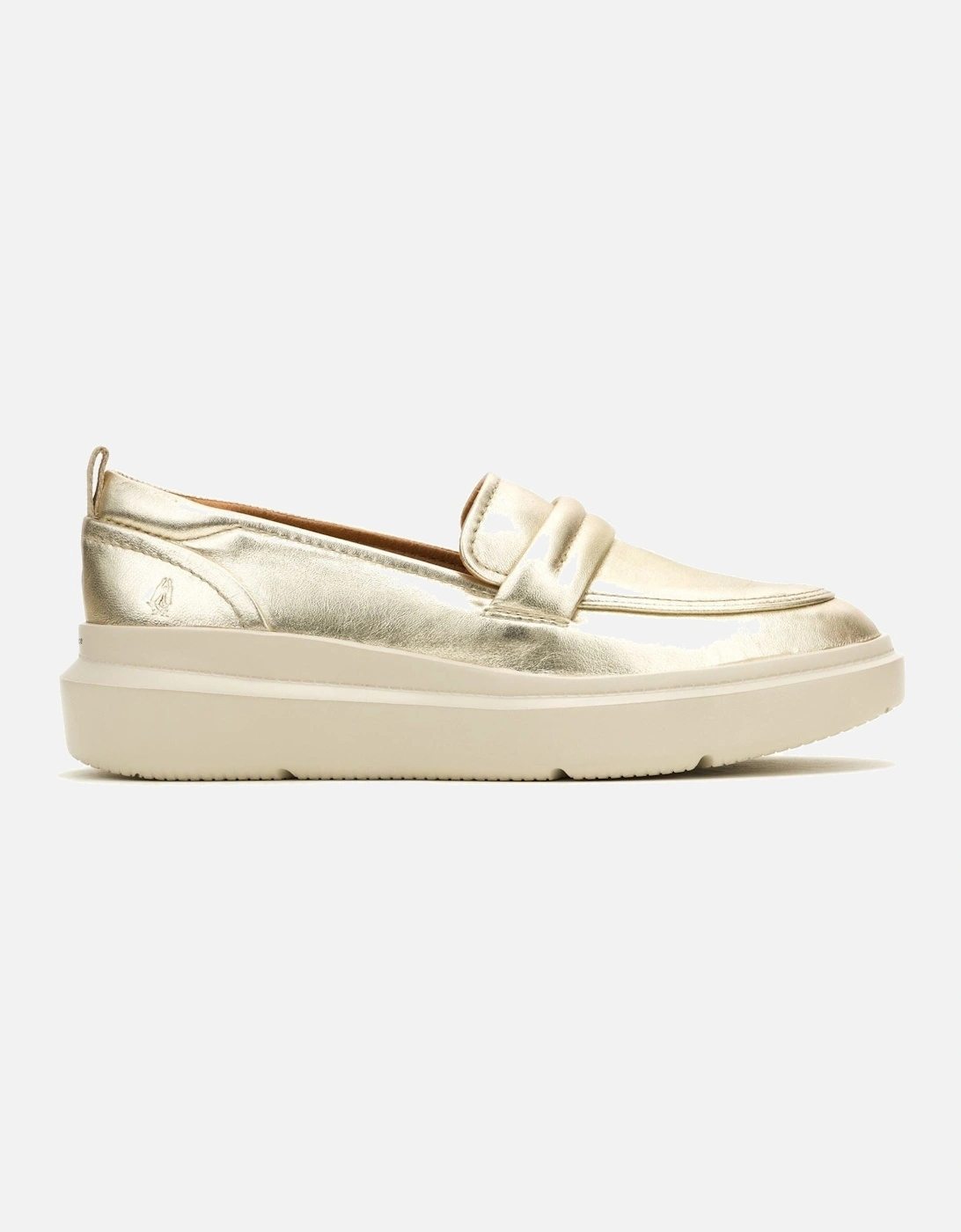 Joy Penny Leather Women's Champagne Loafers