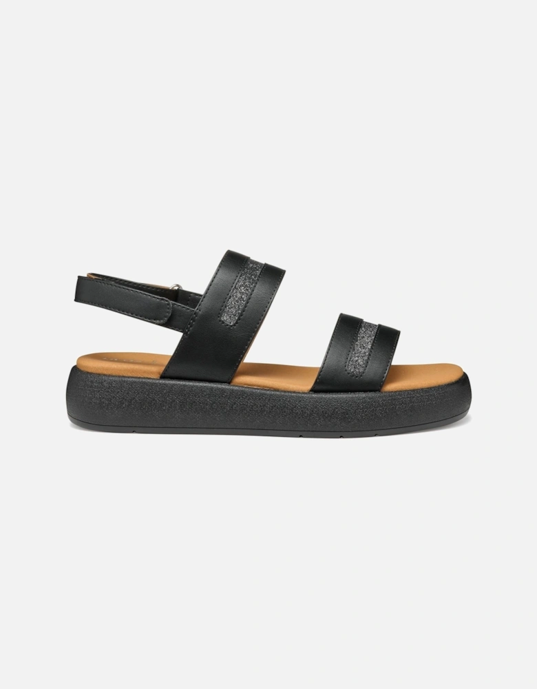 D CAMALEI Women's Black Sandals