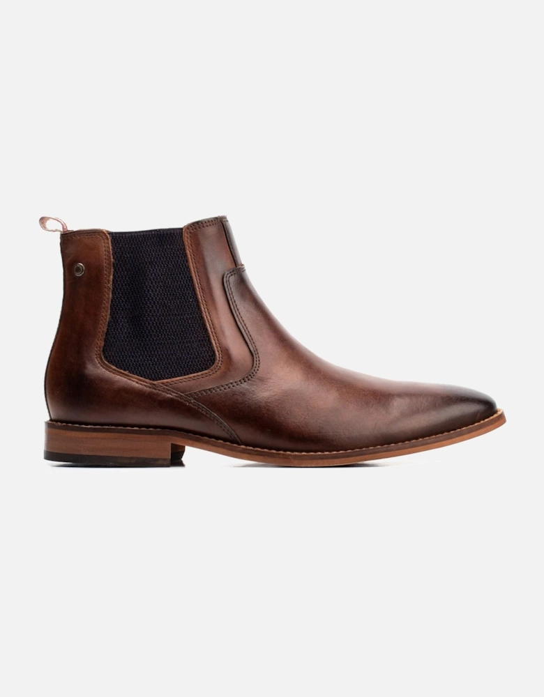 London Scout Leather Men's Burnt Brown Boots
