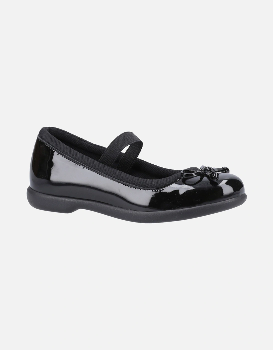 Hush Puppies Girl's Hush Puppies Betty Patent Leather Junior Black Shoes