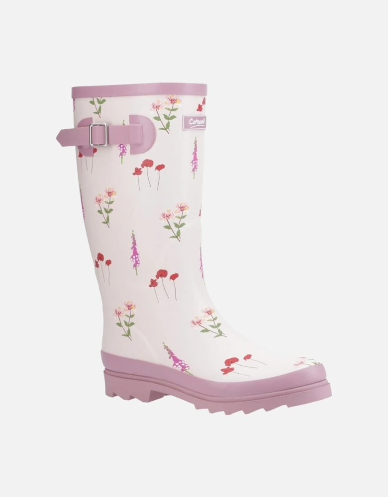 Wildflower Tall Rubber Women's Pink Wellington Boots