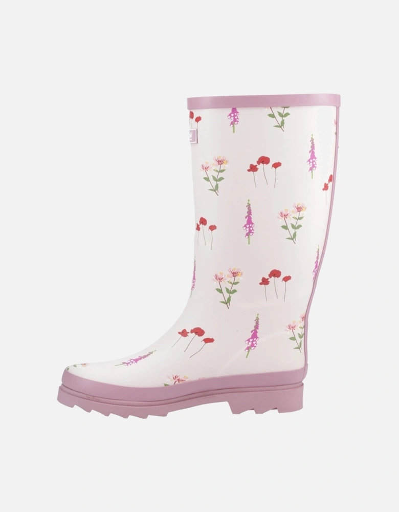 Wildflower Tall Rubber Women's Pink Wellington Boots