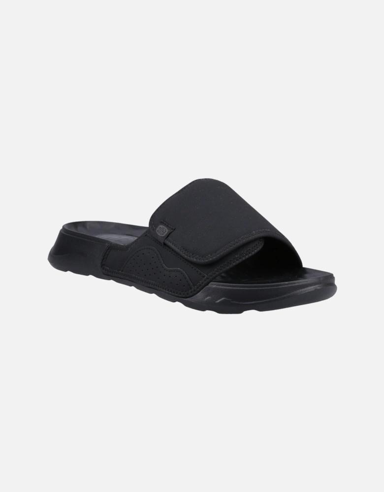 HEYDUDE Shore Slide Classic Polyester Men's Black Slides