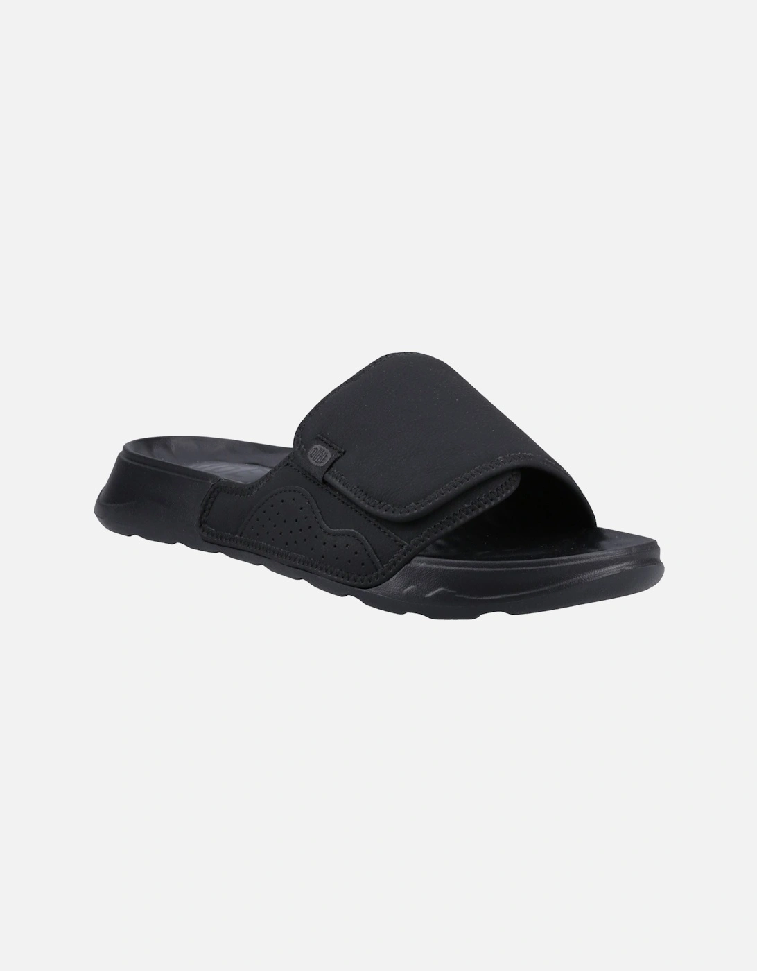HEYDUDE Shore Slide Classic Polyester Men's Black Slides, 6 of 5