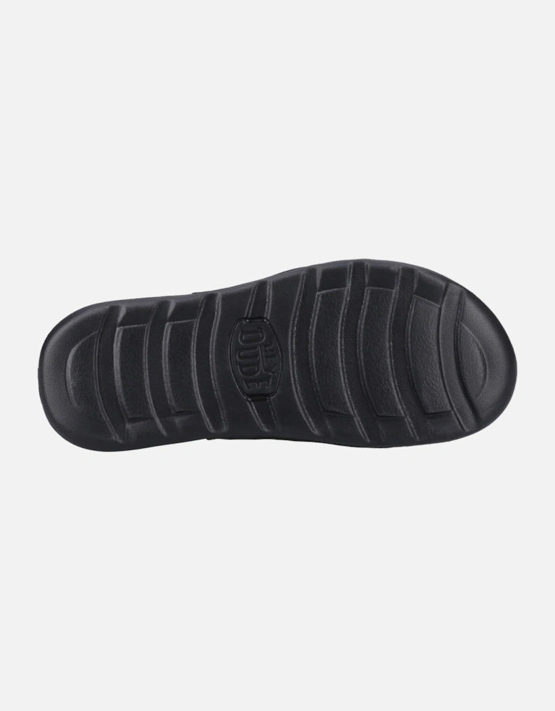 HEYDUDE Shore Slide Classic Polyester Men's Black Slides