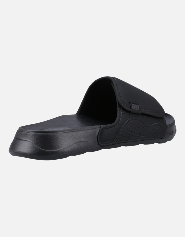 HEYDUDE Shore Slide Classic Polyester Men's Black Slides