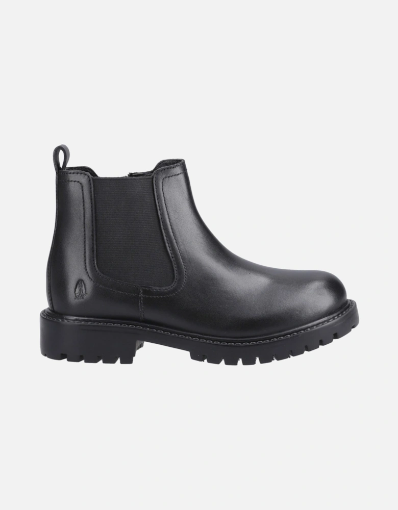 Ariella Chelsea Leather Girls's Black Boots