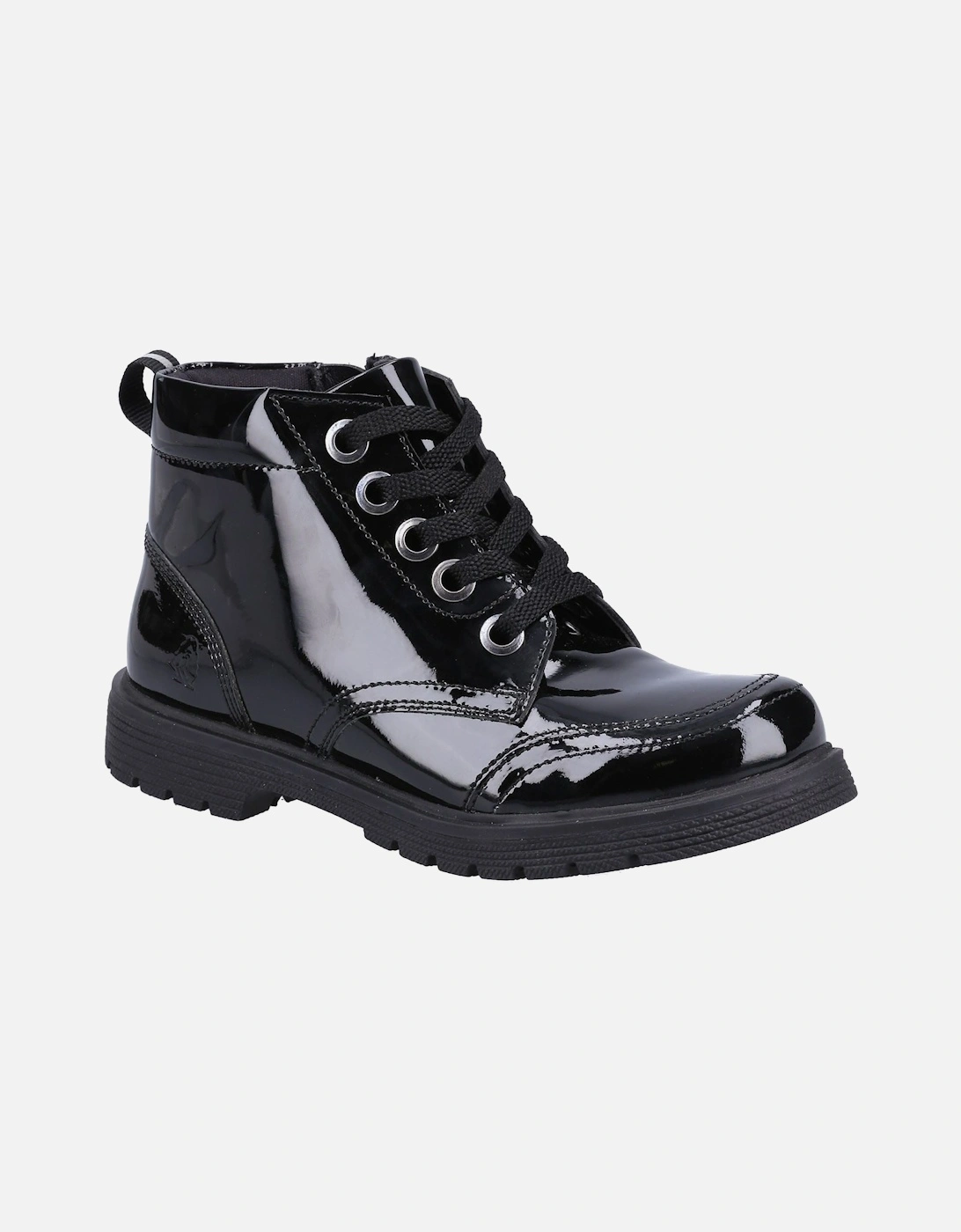 Jolie Patent SNR Leather Girls's Black Boots, 5 of 4