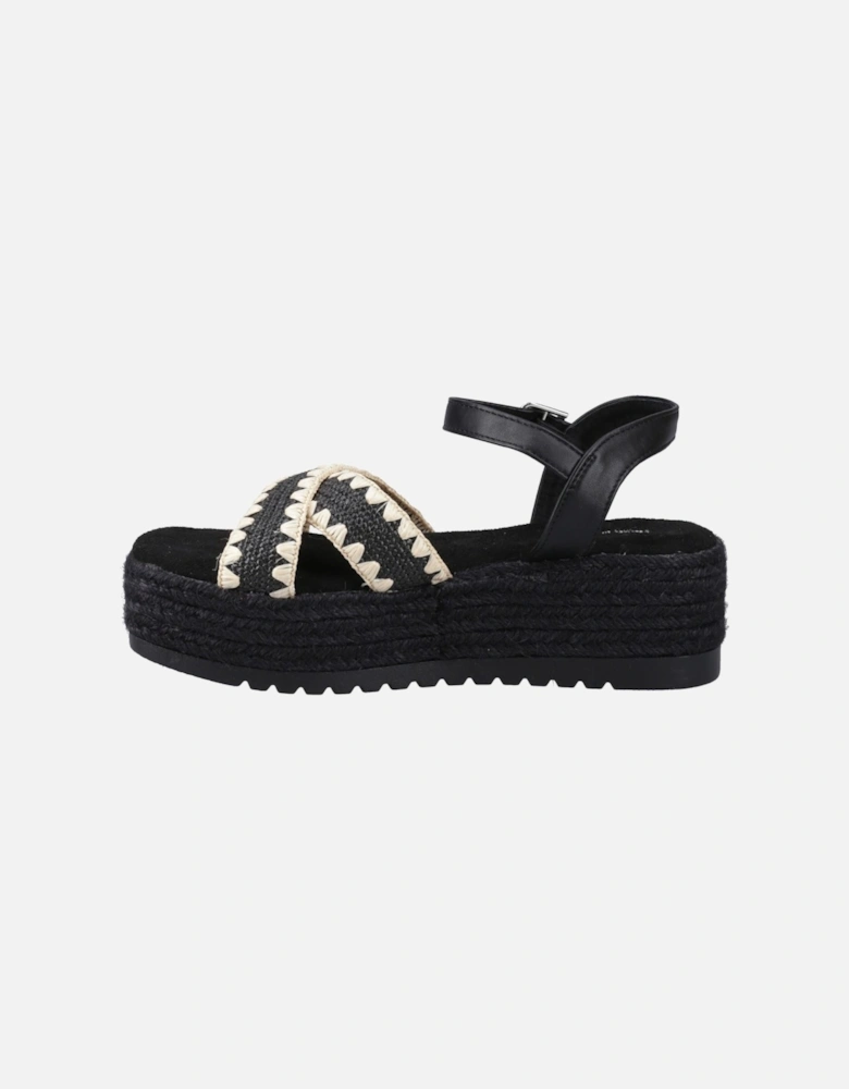 Jemma Espadrille Synthetic Women's Black Sandals