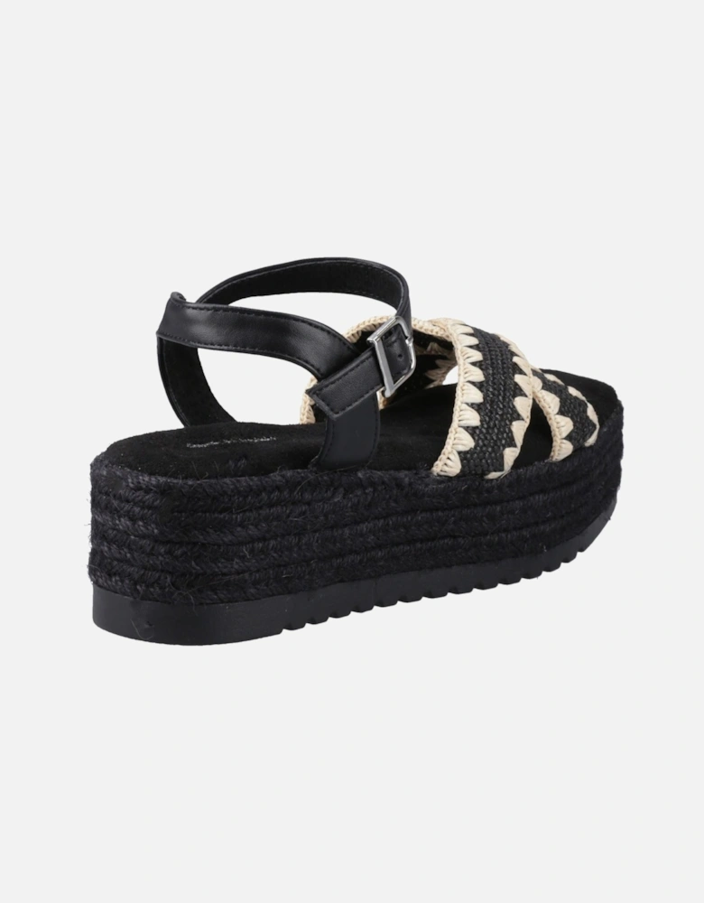 Jemma Espadrille Synthetic Women's Black Sandals