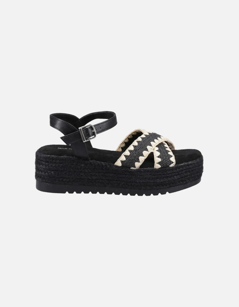 Jemma Espadrille Synthetic Women's Black Sandals