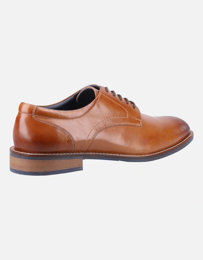Damien Lace Up Leather Men's Tan Lace-Up Shoes