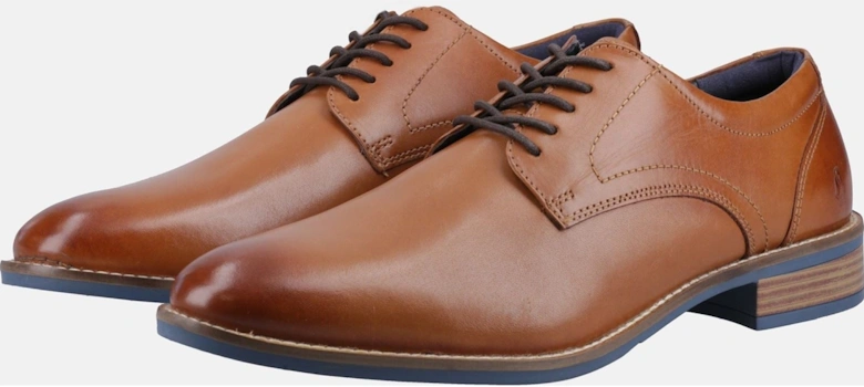 Damien Lace Up Leather Men's Tan Lace-Up Shoes