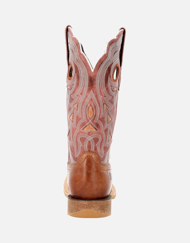 Lady Rebel Pro Leather Women's Dusty Brown/Sky Blue Boots