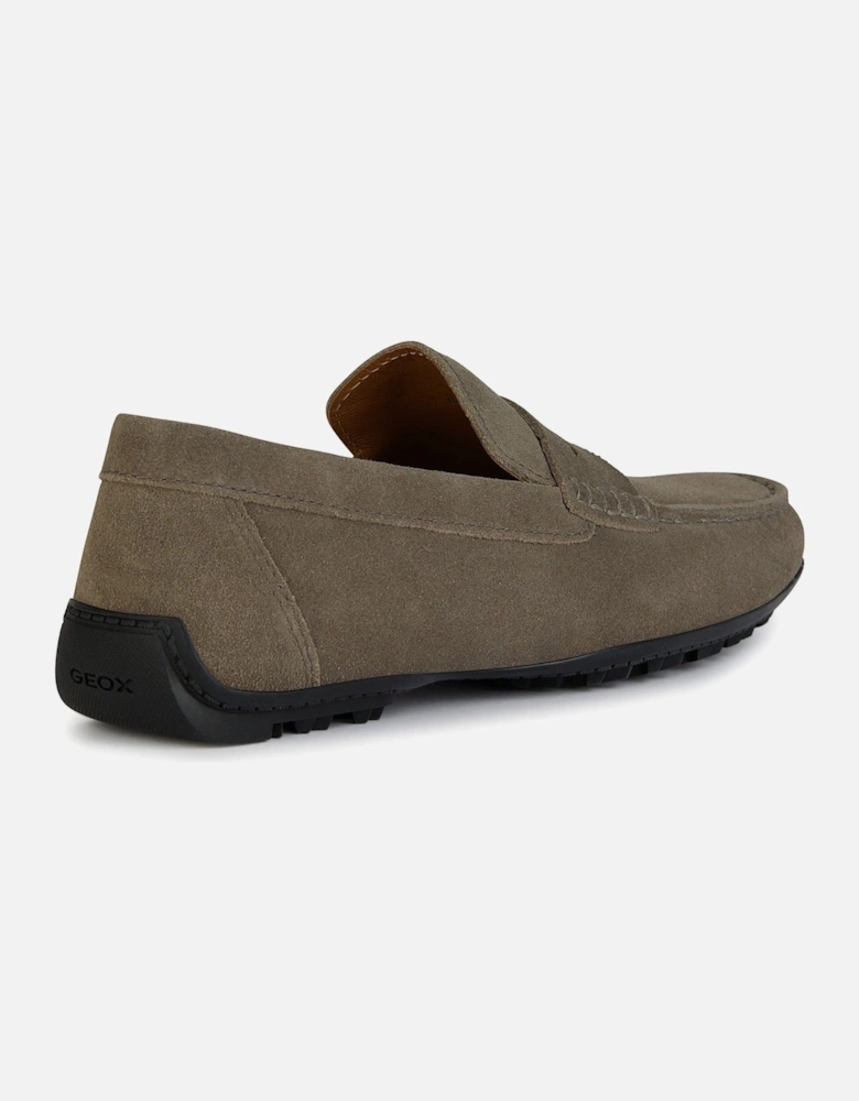 U KOSMOPOLIS + GRIP Leather Men's Taupe Loafers