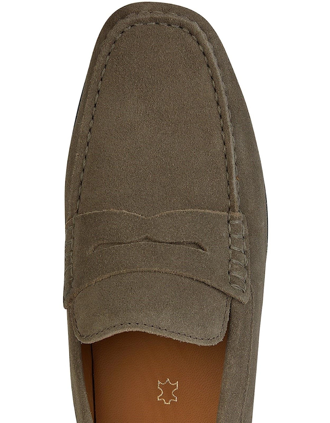 U KOSMOPOLIS + GRIP Leather Men's Taupe Loafers