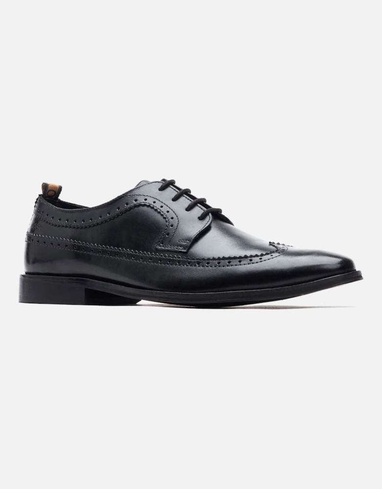 London Havisham Leather Men's Black Brogues Shoes