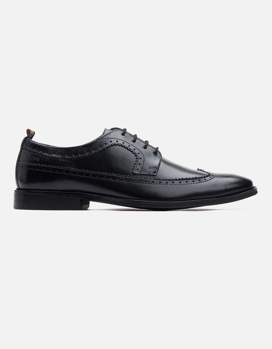 London Havisham Leather Men's Black Brogues Shoes