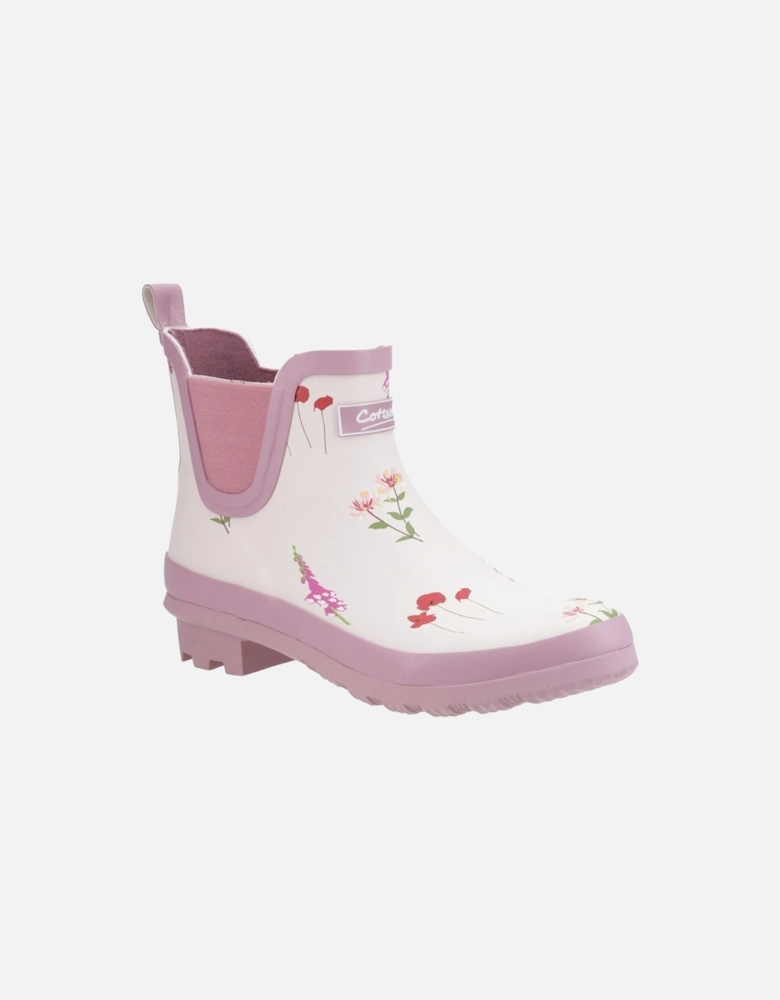 Wildflower Ankle Rubber Women's Pink Wellington Boots