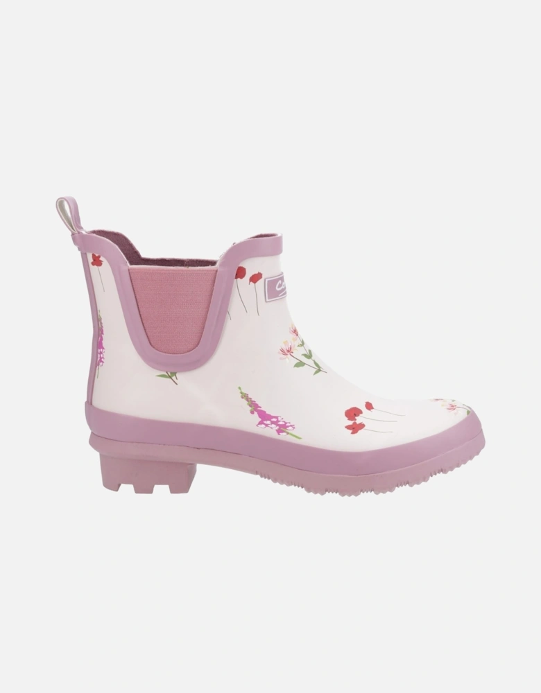 Wildflower Ankle Rubber Women's Pink Wellington Boots