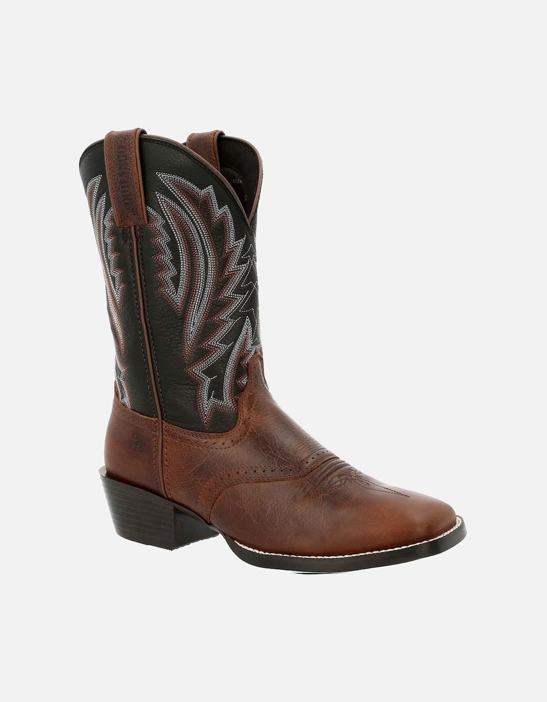 Westward Leather Men's Dark Chestnut/Black Onyx Boots, 10 of 9