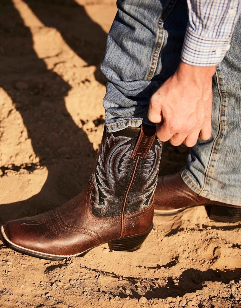 Westward Leather Men's Dark Chestnut/Black Onyx Boots