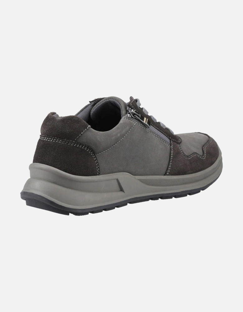 Alexander Leather Men's Grey Lace-Up Shoes