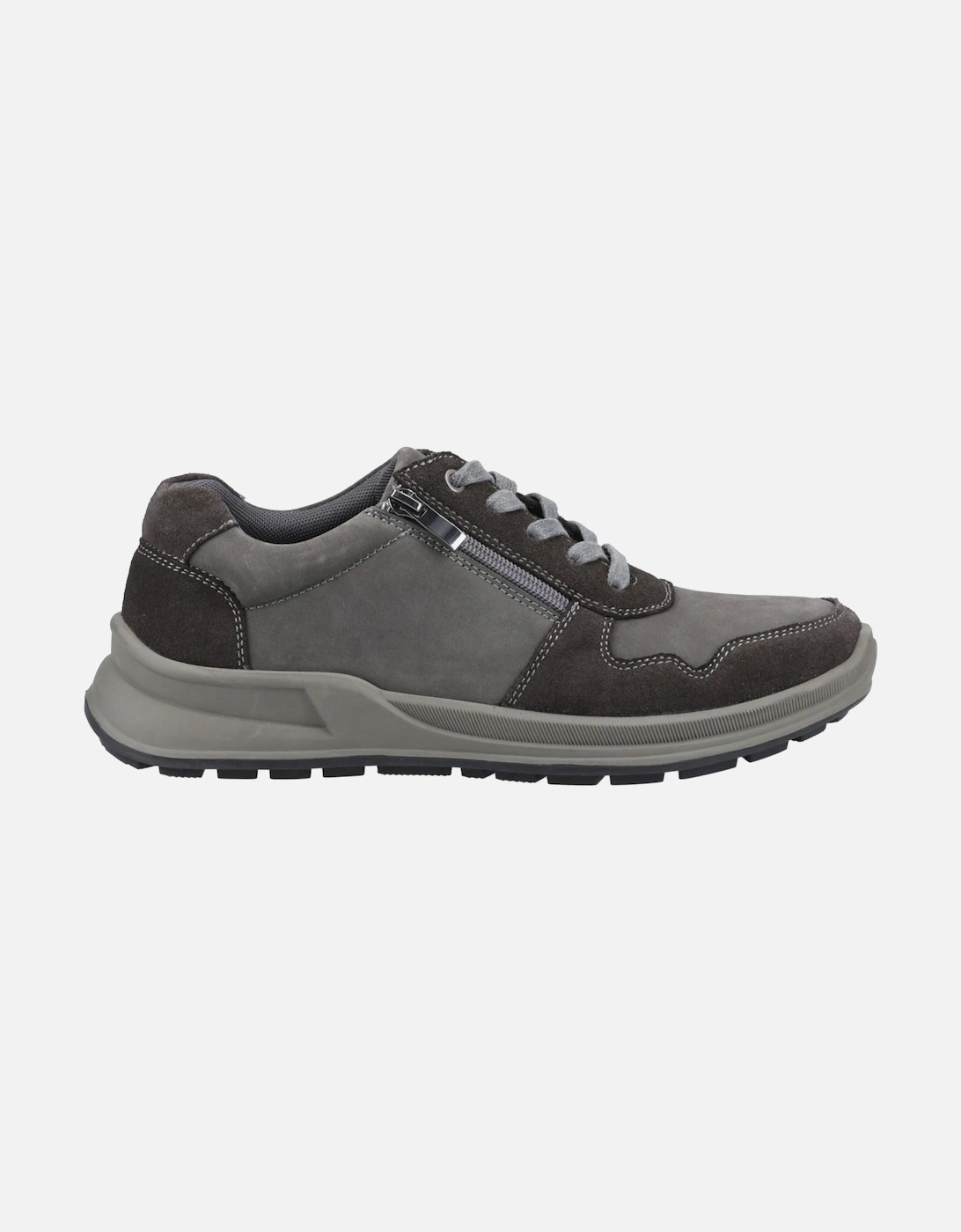 Alexander Leather Men's Grey Lace-Up Shoes
