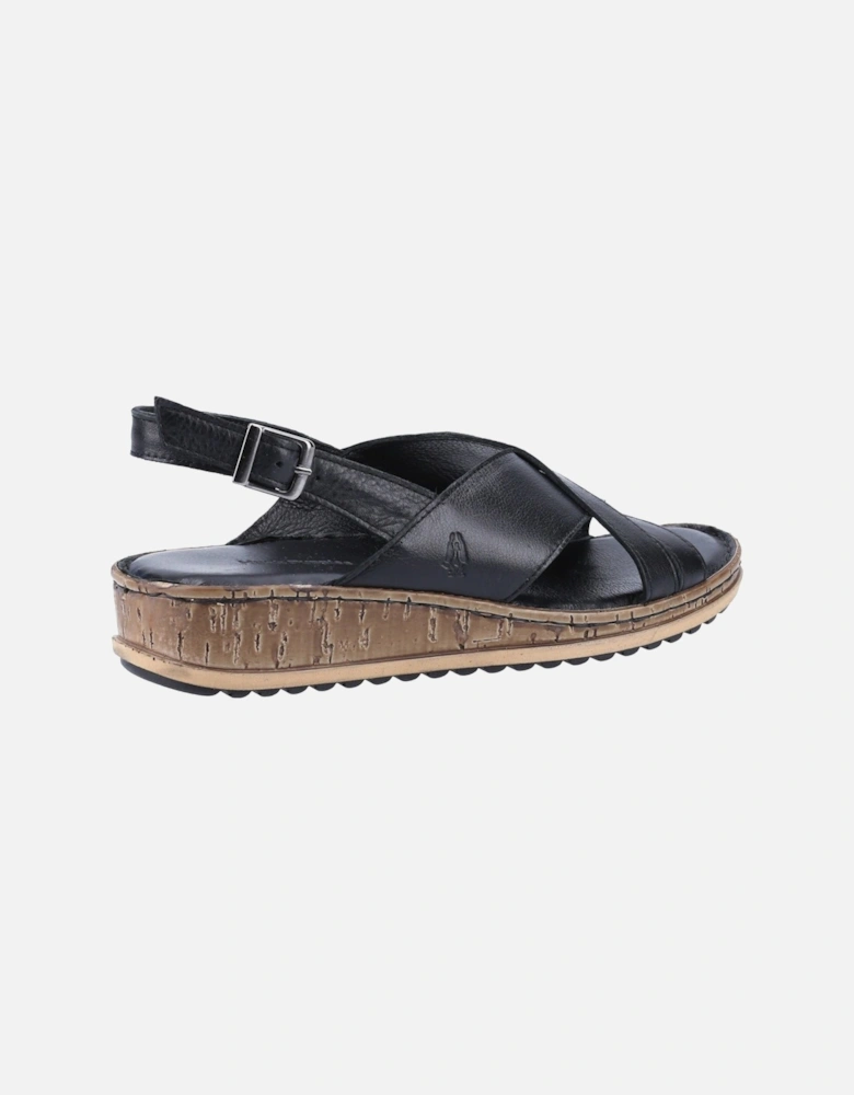 Elena Leather Women's Black Wedges
