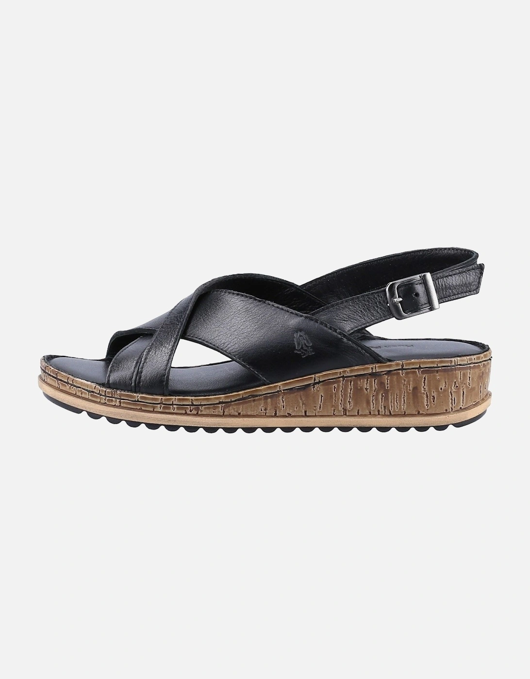 Elena Leather Women's Black Wedges