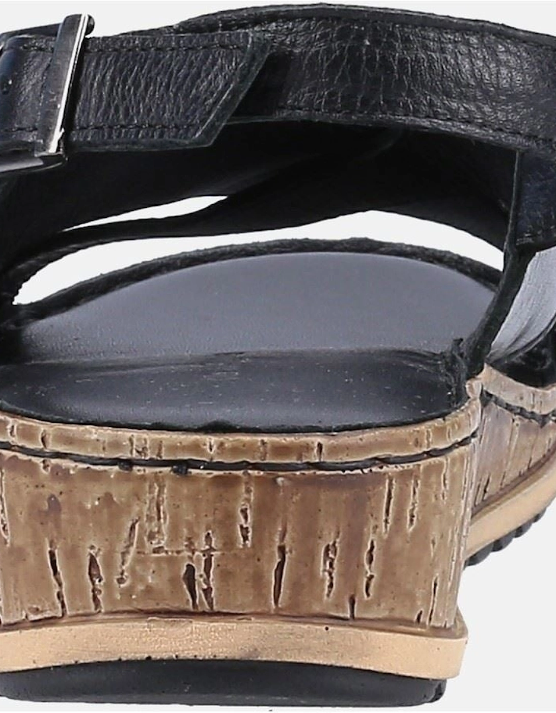 Elena Leather Women's Black Wedges