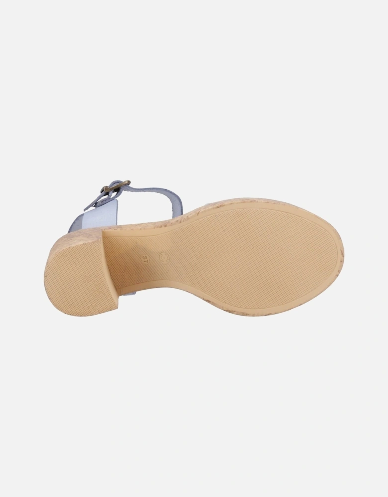 Georgia Cork Leather Women's Blue Sandals