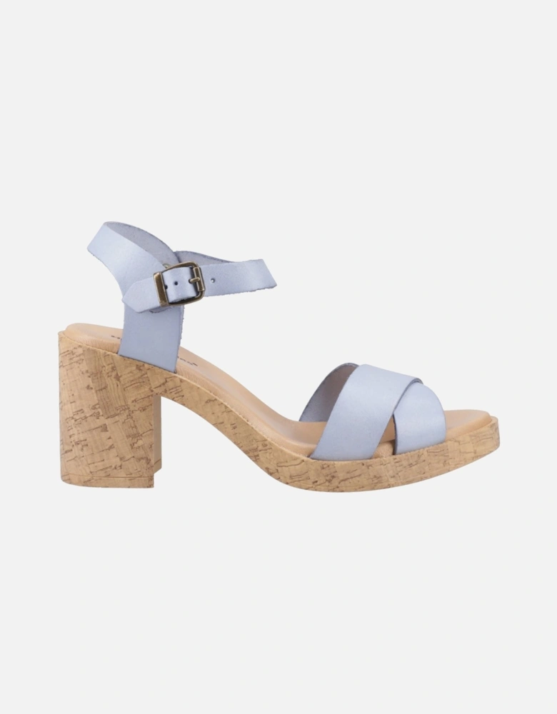 Georgia Cork Leather Women's Blue Sandals