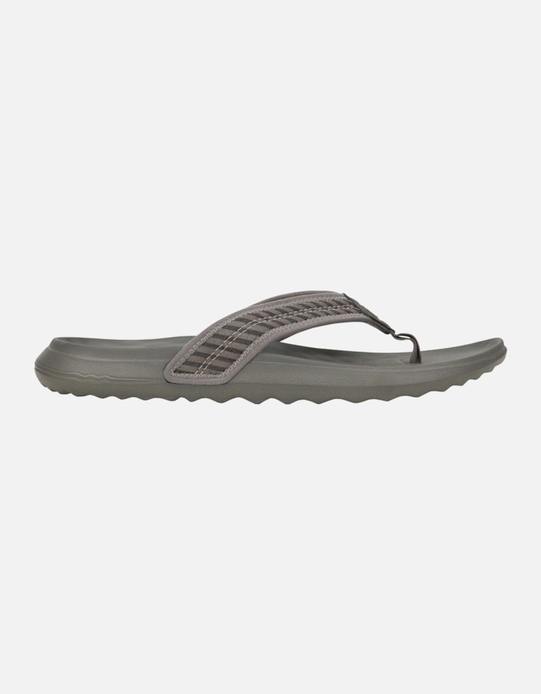 HEYDUDE Myers Flip Nu Prep Cotton Blend Men's Black/Granite Grey Flip Flops