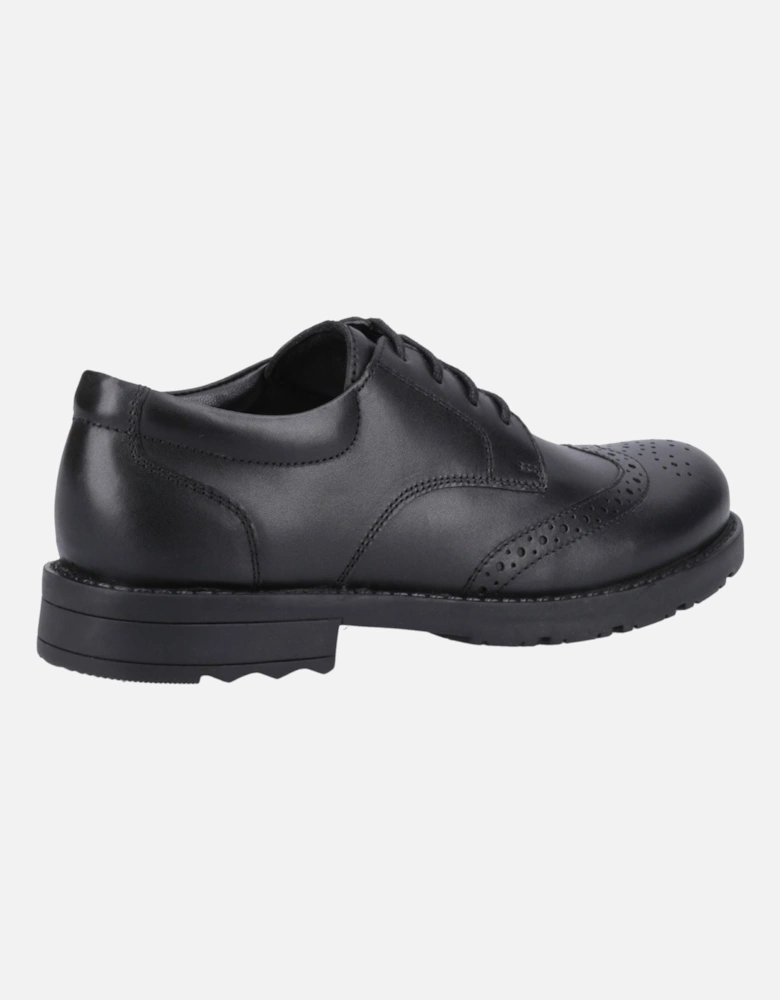 Brian Senior Leather Boys's Black Brogues