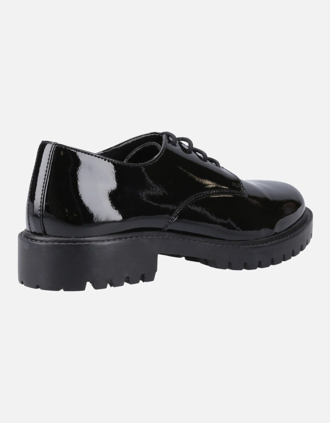Aubrey Leather Girls's Black Derby Shoes