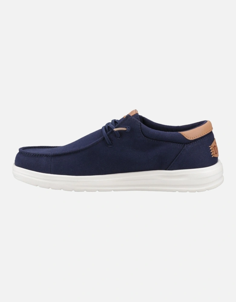 HEYDUDE Paul Canvas Cotton Men's Navy Blazer Moccasins Shoes