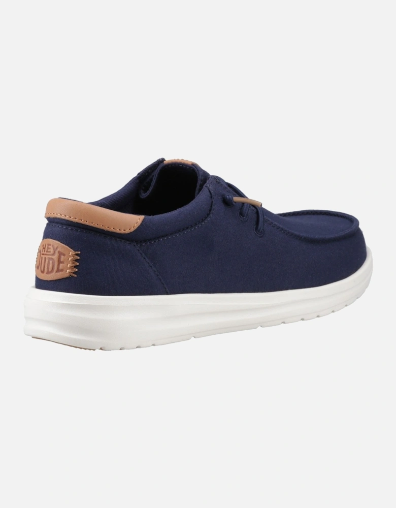 HEYDUDE Paul Canvas Cotton Men's Navy Blazer Moccasins Shoes