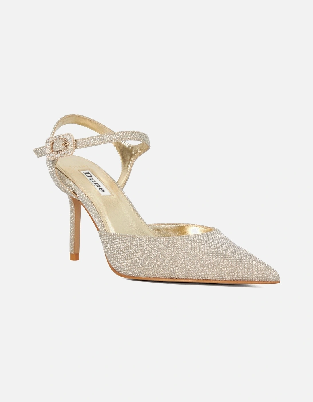 Dune Channel Wide Fit Women's Gold Shoes, 5 of 4