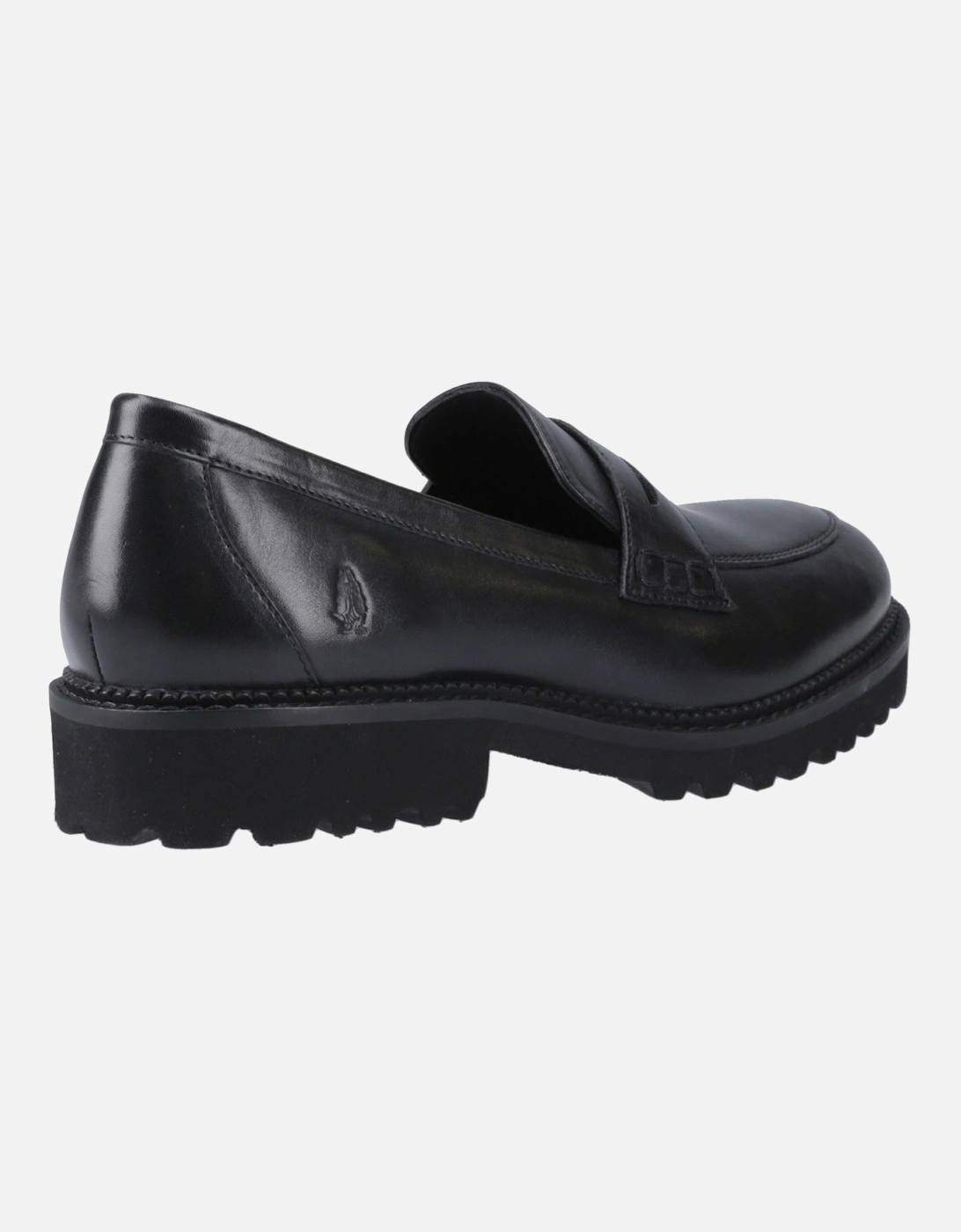 Grazia Leather Girls's Black Loafers