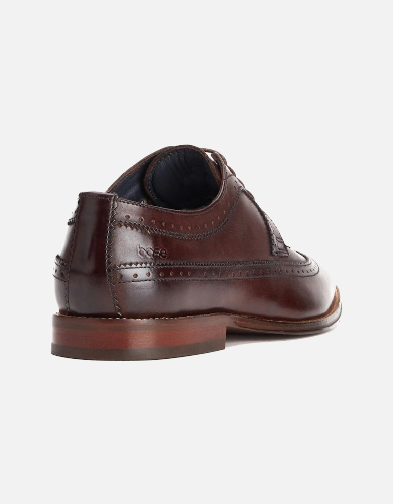 London Havisham Leather Men's Brown Derby Shoes