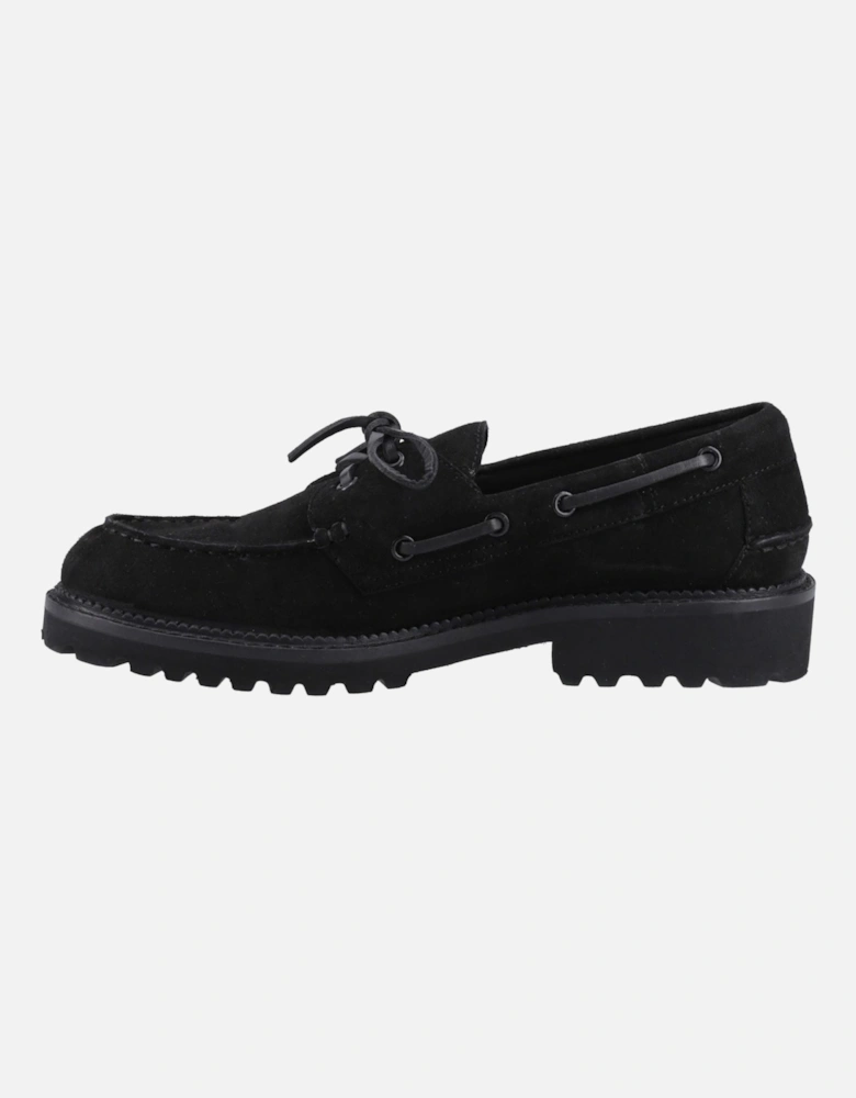 Geri Suede Women's Black Loafers
