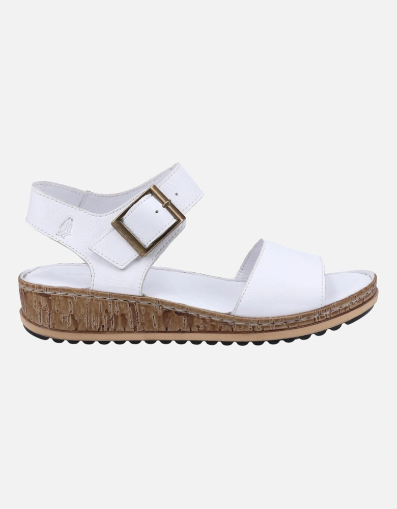 Ellie Leather Women's White Sandals