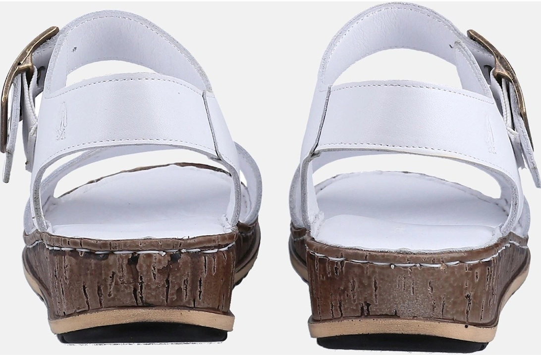 Ellie Leather Women's White Sandals