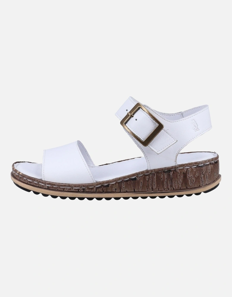 Ellie Leather Women's White Sandals
