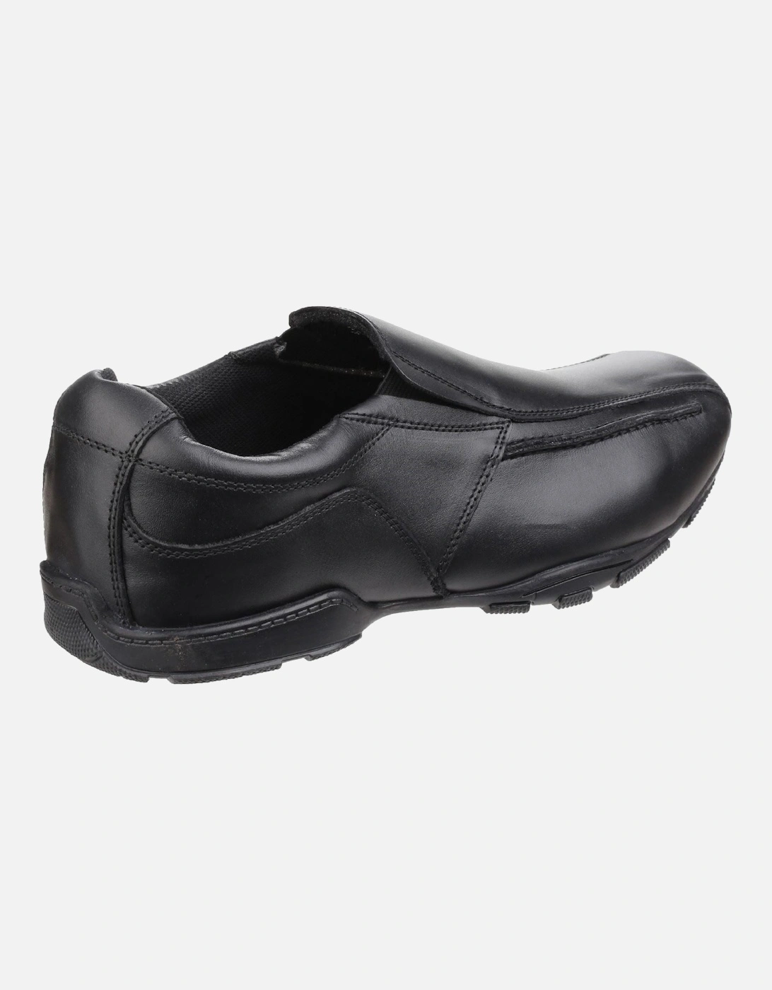 Bespoke Senior Leather Boys's Black Loafers