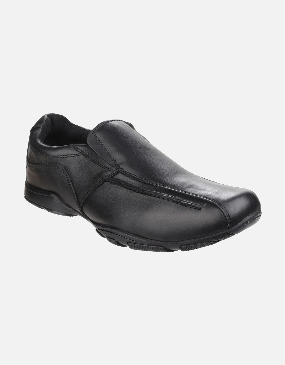 Hush Puppies Boy's Hush Puppies Bespoke Youth Black Leather Loafers