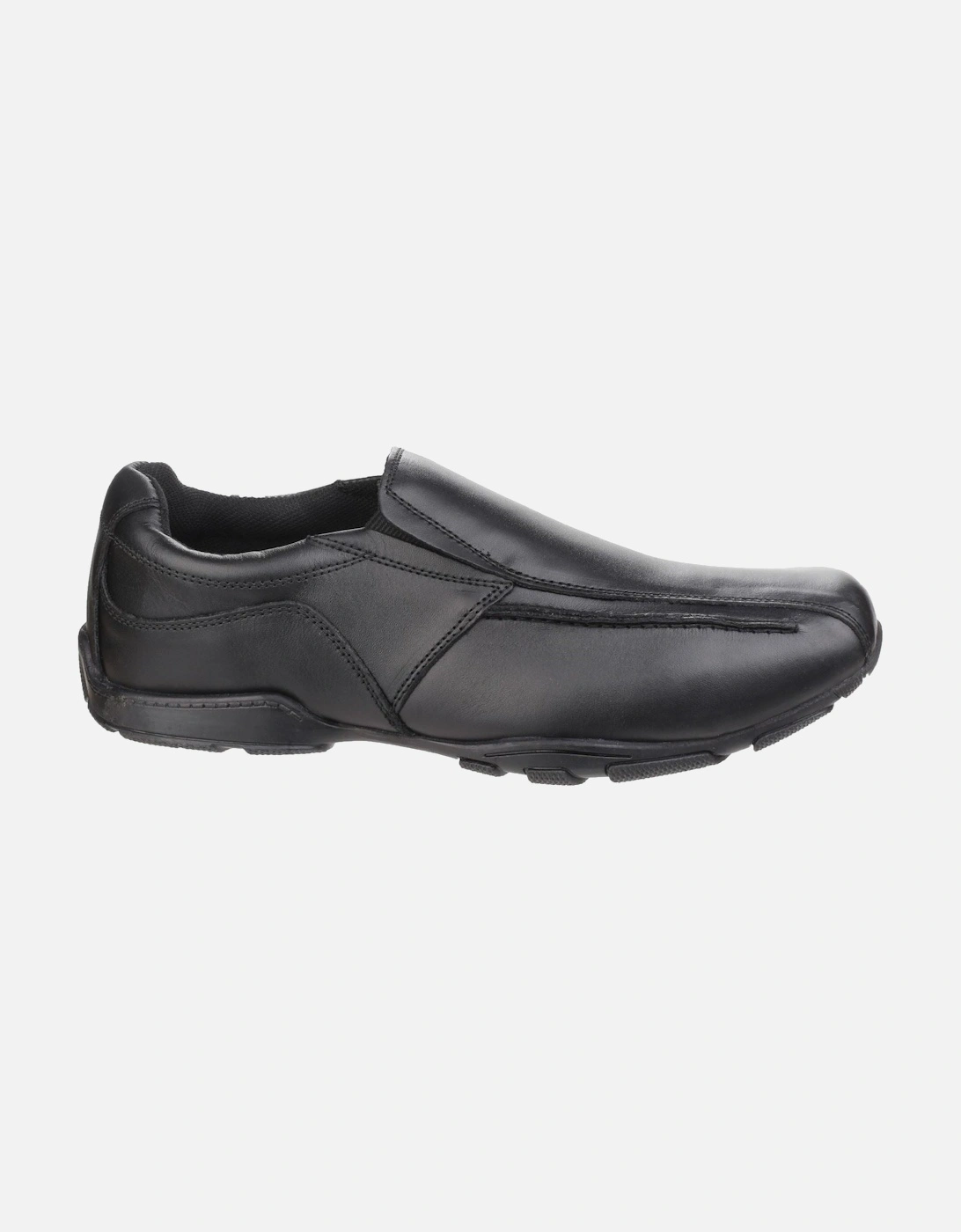 Bespoke Senior Leather Boys's Black Loafers