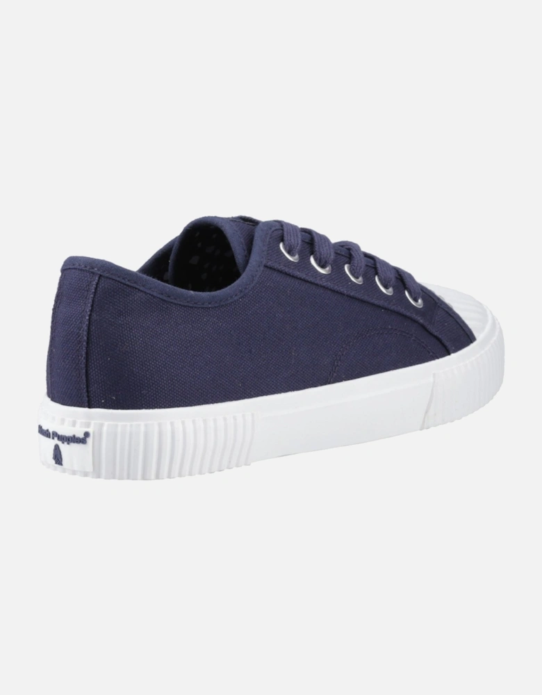 Freya Canvas Textile Women's Navy Trainers